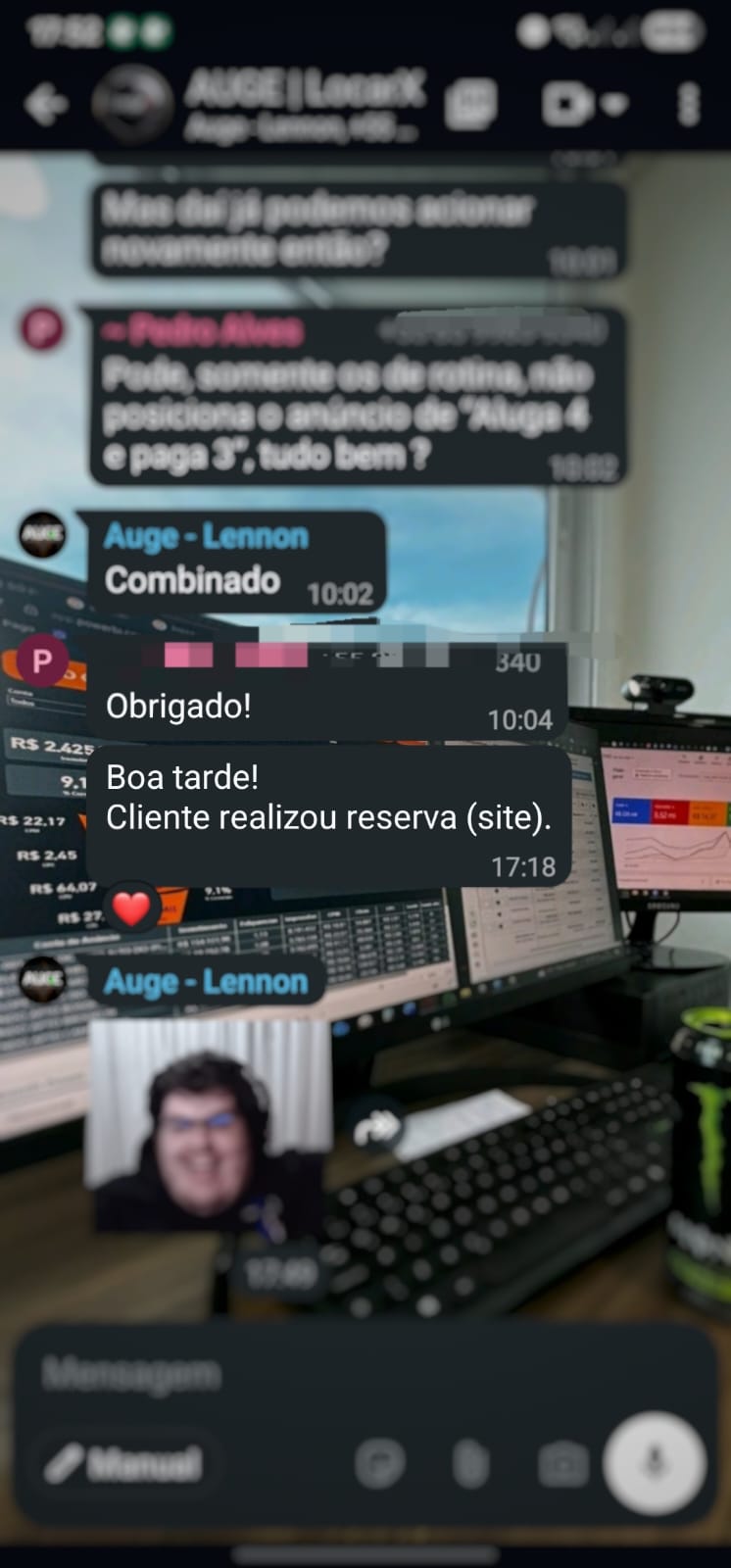 Leads chegando de forma consistente e qualificada